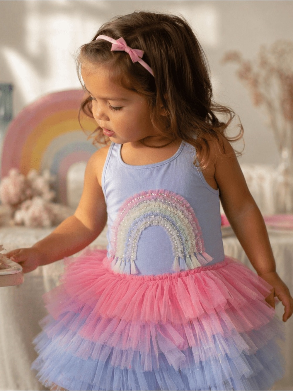 NWT Ooh La La Couture Rainbow Tutu Dress size 24 Months / 2T